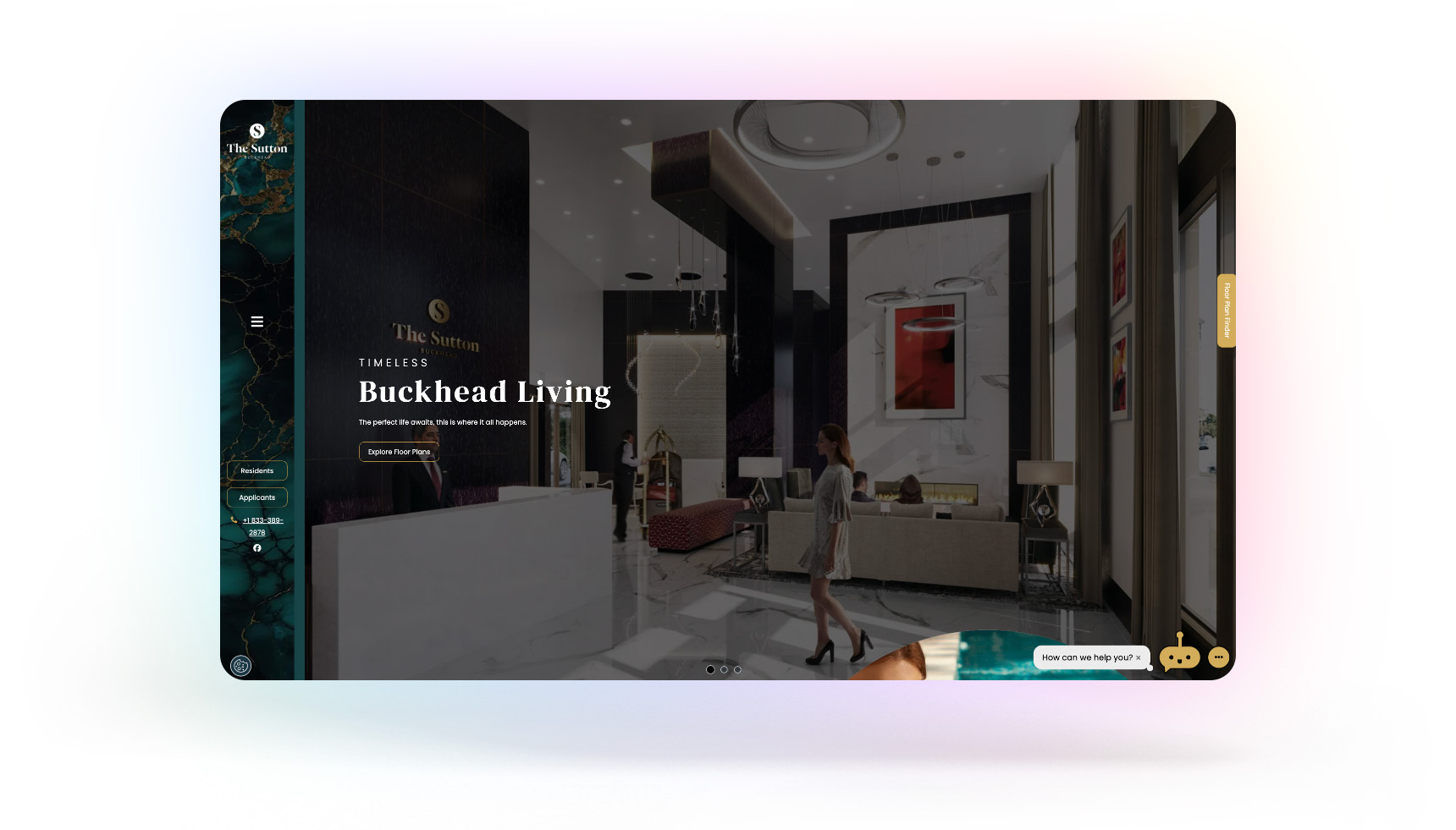 Screenshot of the Sutton website, a Northland website made using RentCafe